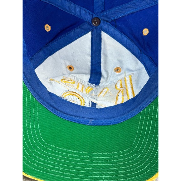 Vintage Los Angeles Rams NFL Hat Cap Drew Pearson SnapBack Mens Blue Yellow - Picture 9 of 10
